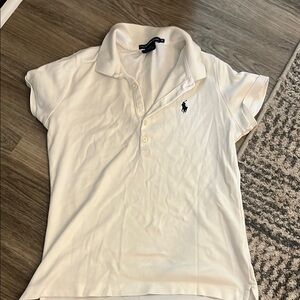 Ralph Lauren Cream Polo Shirt with Logo